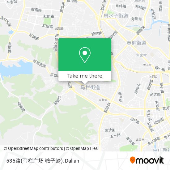535路(马栏广场-鞍子岭) map