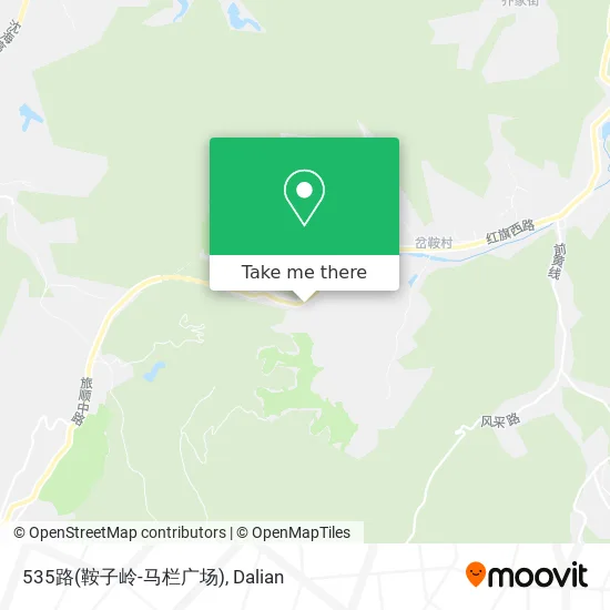 535路(鞍子岭-马栏广场) map