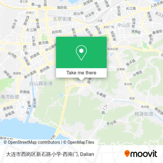 大连市西岗区新石路小学-西南门 map