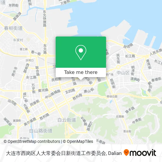 大连市西岗区人大常委会日新街道工作委员会 map