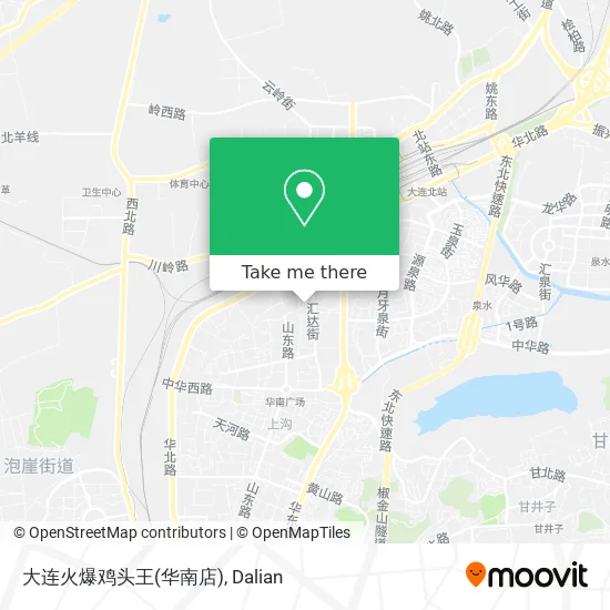 大连火爆鸡头王(华南店) map