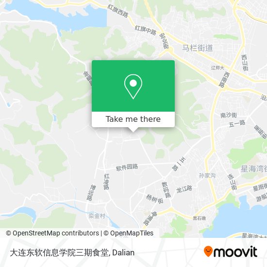 大连东软信息学院三期食堂 map