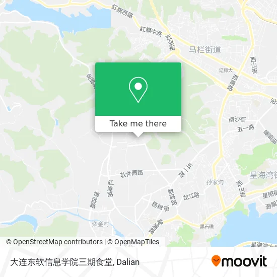 大连东软信息学院三期食堂 map