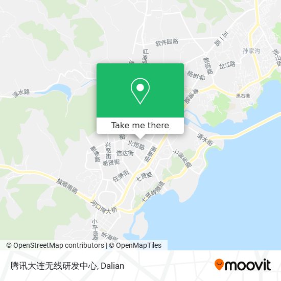 腾讯大连无线研发中心 map