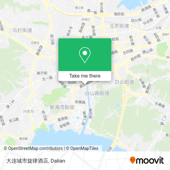 大连城市旋律酒店 map