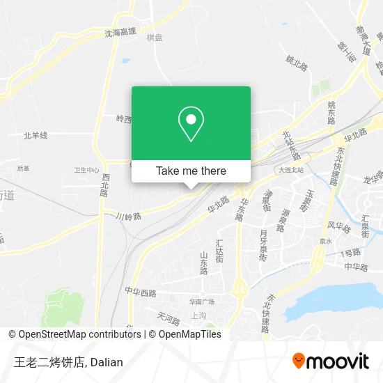 王老二烤饼店 map