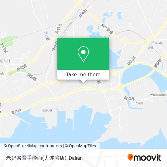 老妈酱骨手擀面(大连湾店) map