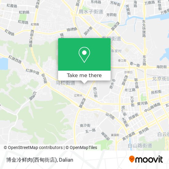 博金冷鲜肉(西甸街店) map
