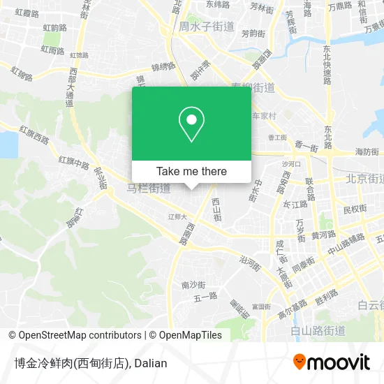 博金冷鲜肉(西甸街店) map
