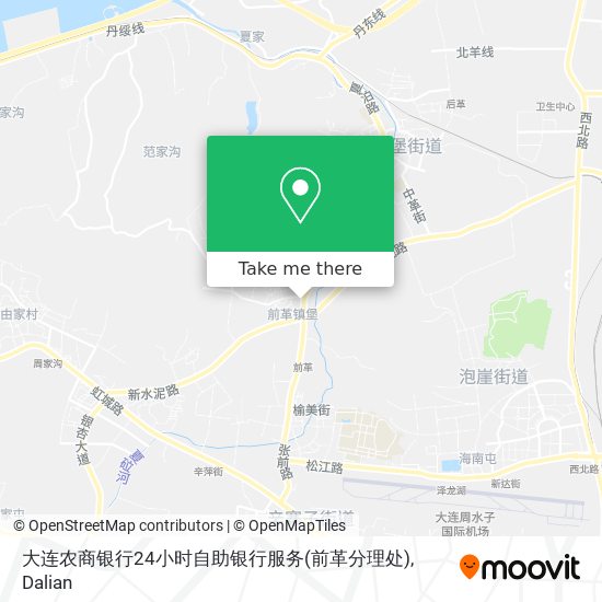 大连农商银行24小时自助银行服务(前革分理处) map