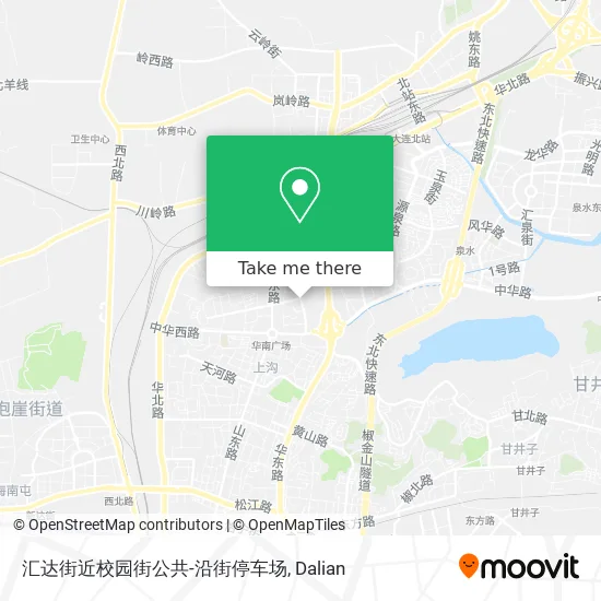 汇达街近校园街公共-沿街停车场 map