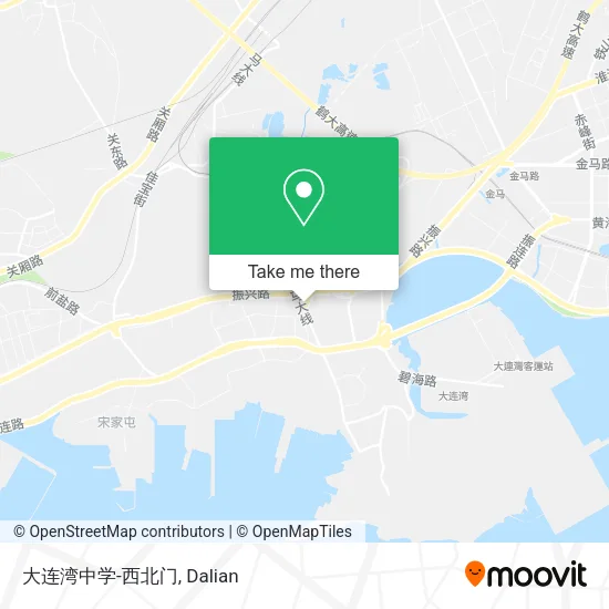 大连湾中学-西北门 map