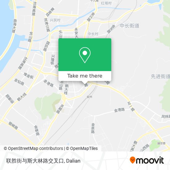 联胜街与斯大林路交叉口 map