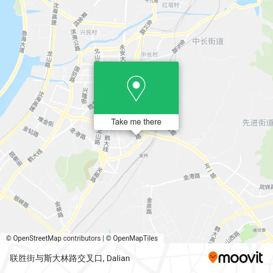 联胜街与斯大林路交叉口 map
