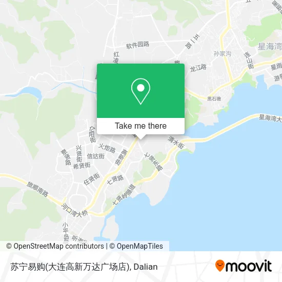 苏宁易购(大连高新万达广场店) map