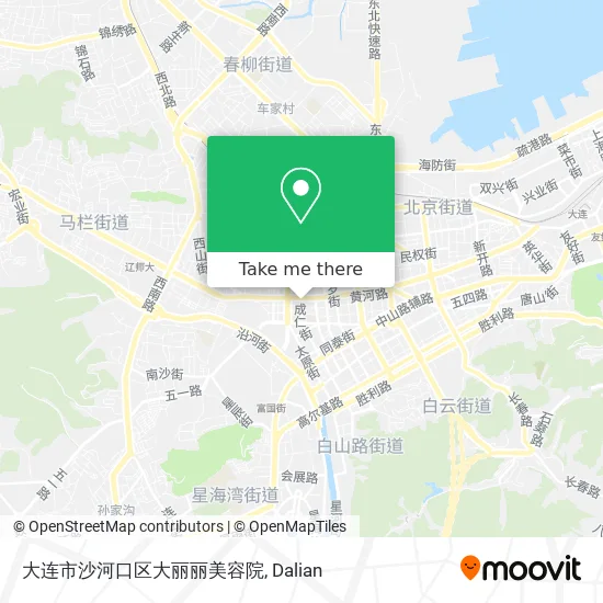 大连市沙河口区大丽丽美容院 map