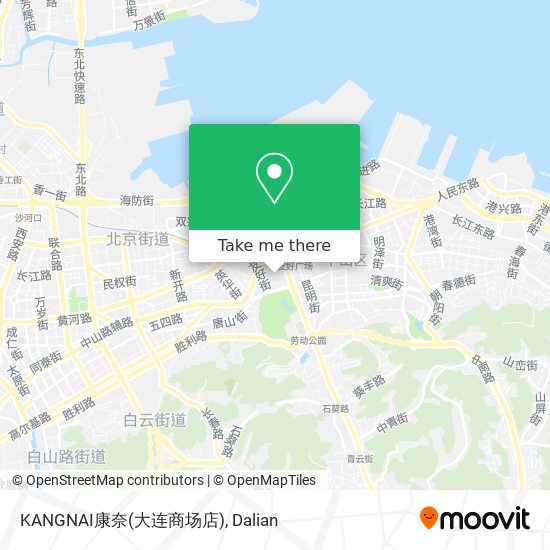 KANGNAI康奈(大连商场店) map