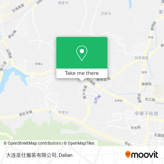 大连皇仕服装有限公司 map