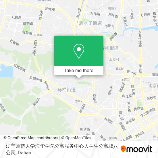 辽宁师范大学海华学院公寓服务中心大学生公寓城八公寓 map