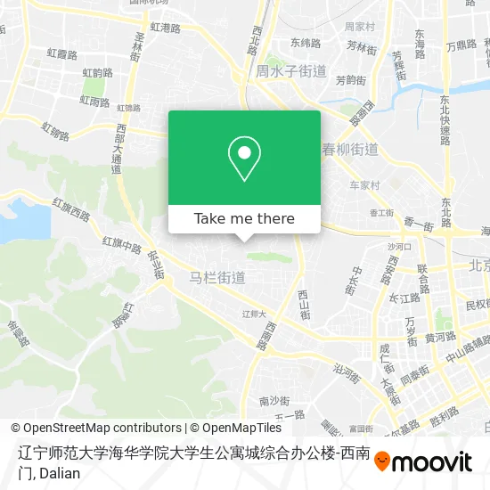 辽宁师范大学海华学院大学生公寓城综合办公楼-西南门 map