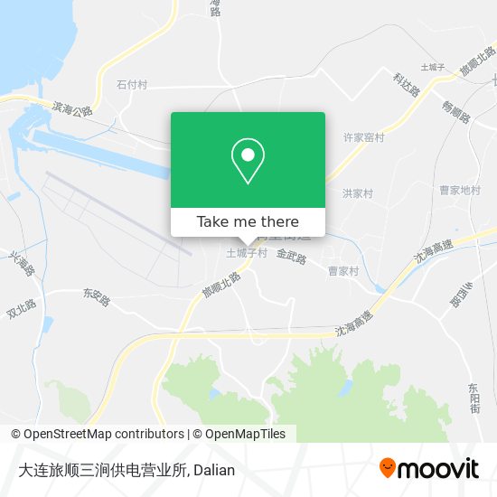 大连旅顺三涧供电营业所 map