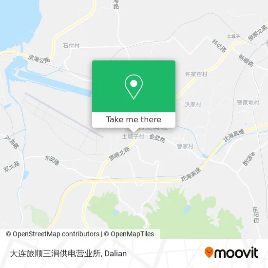 大连旅顺三涧供电营业所 map