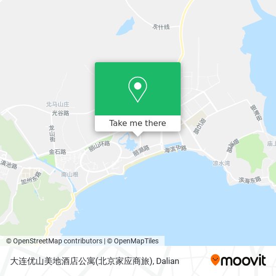 大连优山美地酒店公寓(北京家应商旅) map