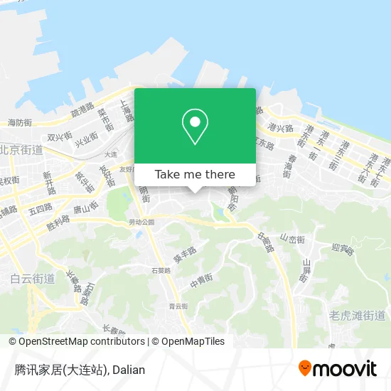 腾讯家居(大连站) map