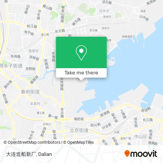 大连造船新厂 map