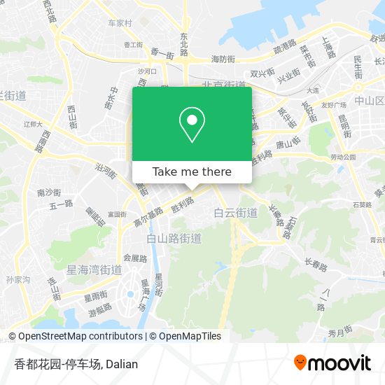 香都花园-停车场 map