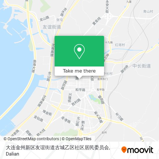 大连金州新区友谊街道古城乙区社区居民委员会 map