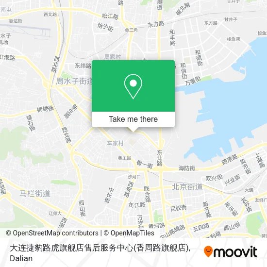 大连捷豹路虎旗舰店售后服务中心(香周路旗舰店) map