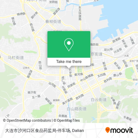 大连市沙河口区食品药监局-停车场 map