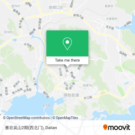 雁谷岚山2期(西北门) map