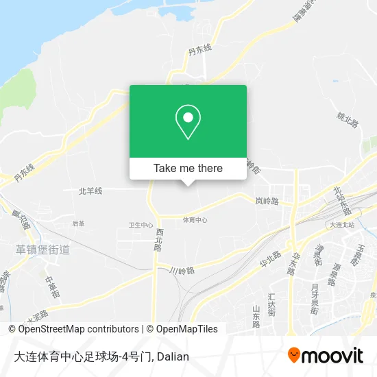 大连体育中心足球场-4号门 map