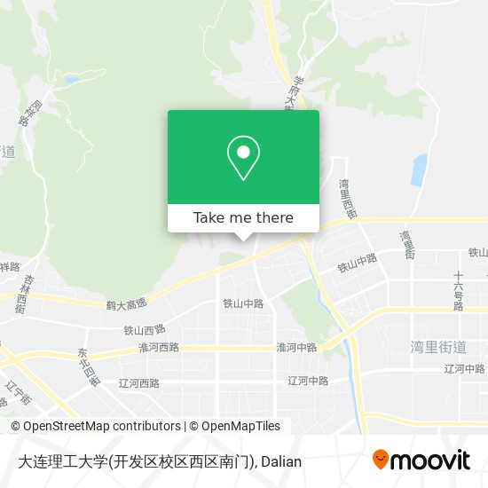 大连理工大学(开发区校区西区南门) map