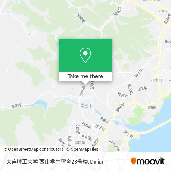 大连理工大学-西山学生宿舍28号楼 map