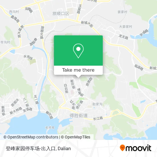 登峰家园停车场-出入口 map