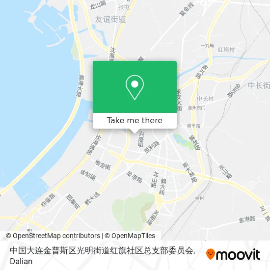 中国大连金普斯区光明街道红旗社区总支部委员会 map