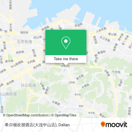 希尔顿欢朋酒店(大连中山店) map