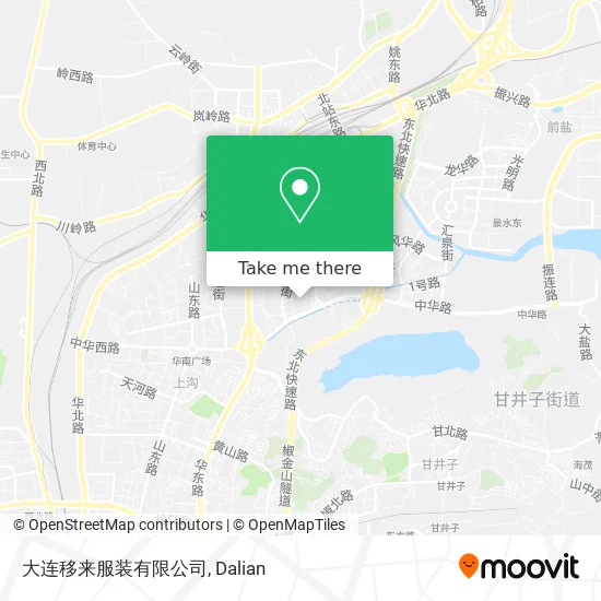 大连移来服装有限公司 map
