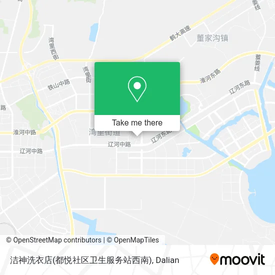 洁神洗衣店(都悦社区卫生服务站西南) map