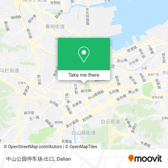 中山公园停车场-出口 map