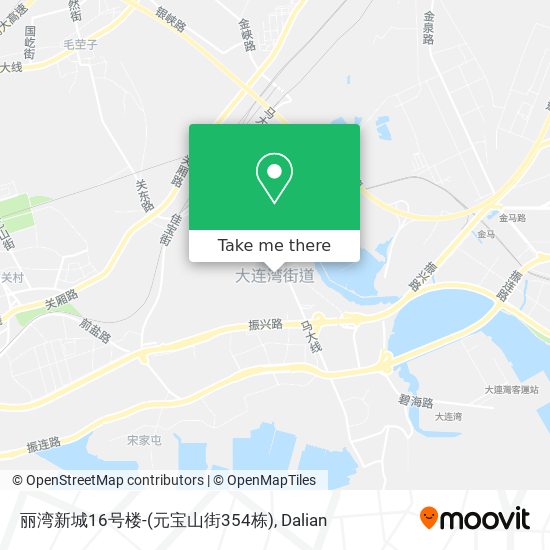 丽湾新城16号楼-(元宝山街354栋) map