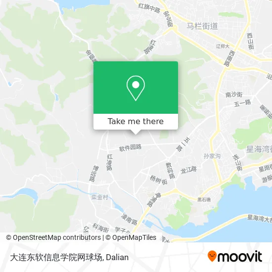 大连东软信息学院网球场 map
