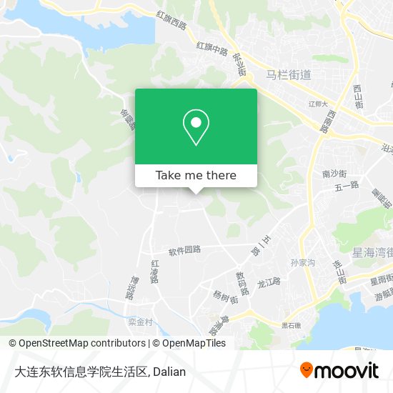 大连东软信息学院生活区 map