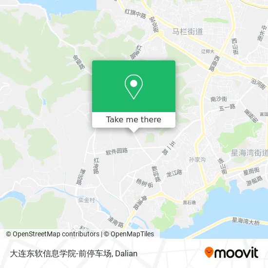 大连东软信息学院-前停车场 map