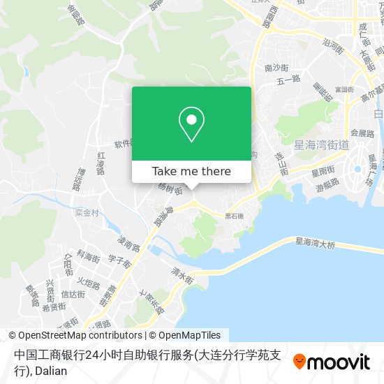 中国工商银行24小时自助银行服务(大连分行学苑支行) map