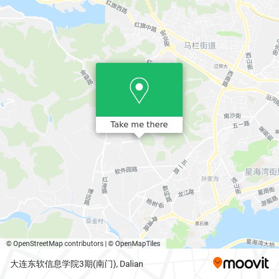 大连东软信息学院3期(南门) map