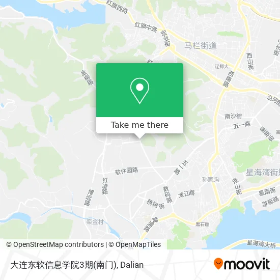 大连东软信息学院3期(南门) map